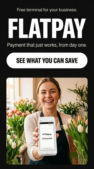 Flatpay static ad creative